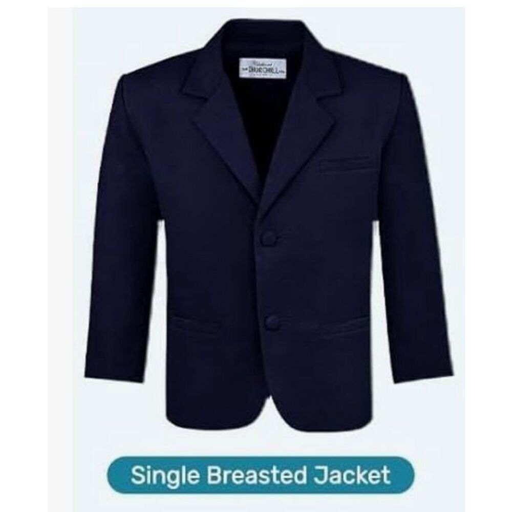 NEW Churchill Navy Blue Boy's Formal Suit Coat Jacket 16